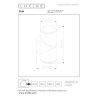 Lucide ERIN - Spot mural / Applique mural Intérieur/Extérieur - LED - 2x5W 2700K - IP65 - Noir