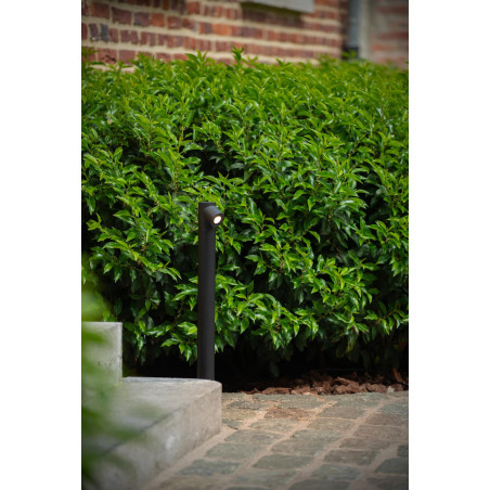 Lucide IBAMBA - Borne extérieur - LED - 1x6W 3000K - IP65 - Noir