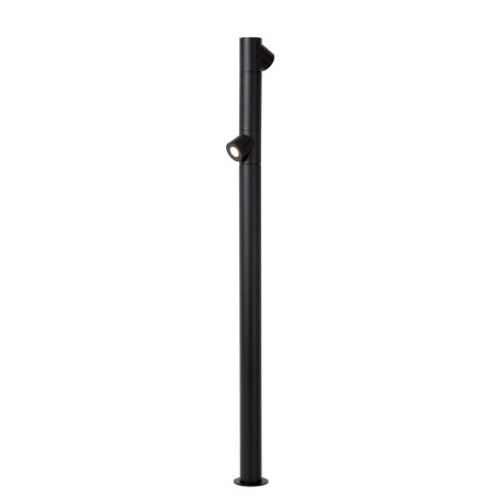Lucide IBAMBA - Borne extérieur - LED - 2x6W 3000K - IP65 - Noir