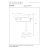 Lucide BANKER - Lampe de bureau - 1xE14 - Chrome