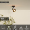 Lucide MADEE - Spot plafond - 1xE14 - Noir