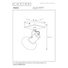 Lucide MADEE - Spot plafond - 1xE14 - Noir