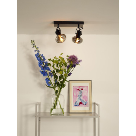 Lucide MADEE - Spot plafond - 2xE14 - Noir