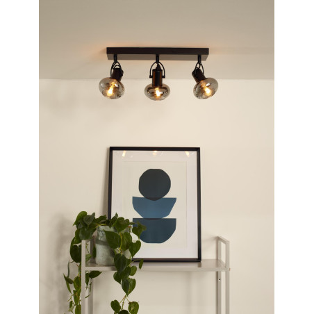 Lucide MADEE - Spot plafond - 3xE14 - Noir
