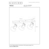 Lucide MADEE - Spot plafond - 3xE14 - Noir