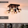 Lucide MADEE - Spot plafond - 4xE14 - Noir