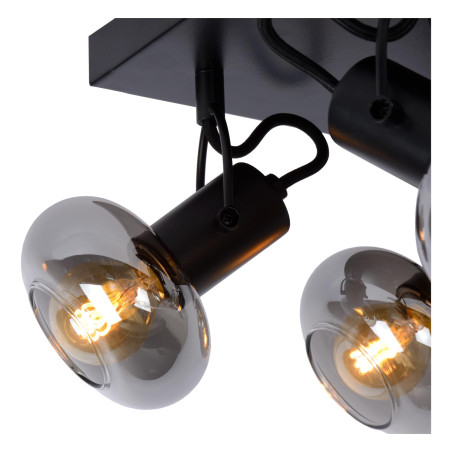 Lucide MADEE - Spot plafond - 4xE14 - Noir