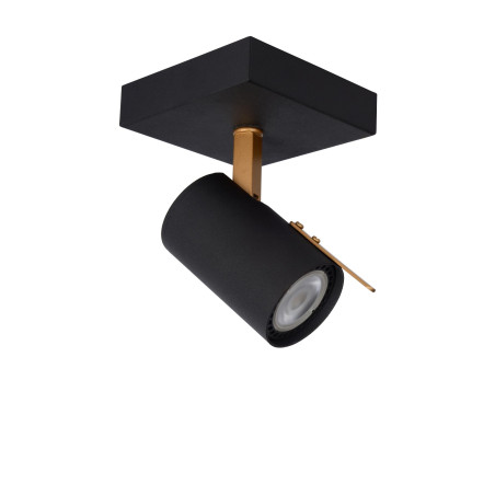 Lucide GRONY - Spot plafond - LED Dim to warm - GU10 (MR16) - 1x5W 2200K/3000K - Noir