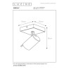 Lucide GRONY - Spot plafond - LED Dim to warm - GU10 (MR16) - 1x5W 2200K/3000K - Noir