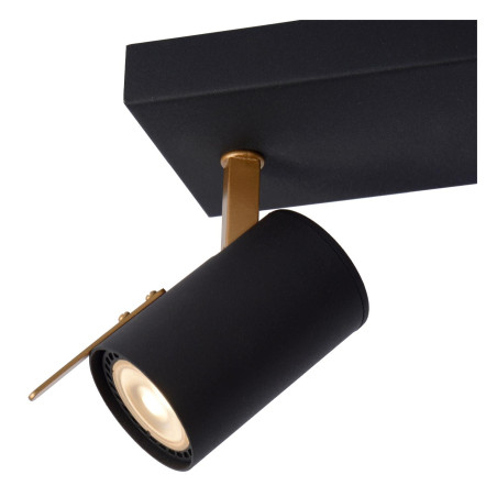 Lucide GRONY - Spot plafond - LED Dim to warm - GU10 (MR16) - 2x5W 2200K/3000K - Noir