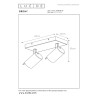 Lucide GRONY - Spot plafond - LED Dim to warm - GU10 (MR16) - 2x5W 2200K/3000K - Noir