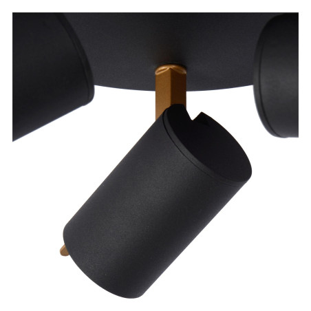 Lucide GRONY - Spot plafond - LED Dim to warm - GU10 (MR16) - 3x5W 2200K/3000K - Noir