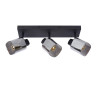 Lucide ALION - Spot plafond - 3xE14 - Noir