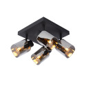 Lucide ALION - Spot plafond - 4xE14 - Noir