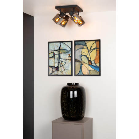 Lucide ALION - Spot plafond - 4xE14 - Noir