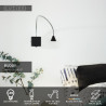 Lucide BUDDY - Lampe de chevet / Applique mural - LED - 1x4W 4000K - Noir