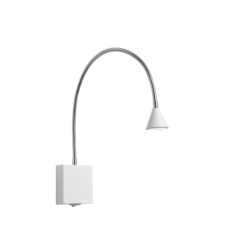 Lucide BUDDY - Lampe de chevet / Applique mural - LED - 1x4W 4000K - Blanc