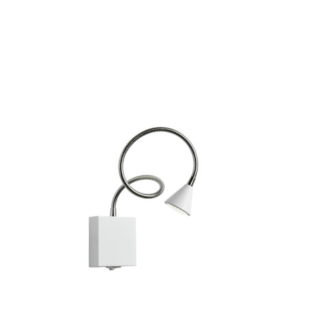 Lucide BUDDY - Lampe de chevet / Applique mural - LED - 1x4W 4000K - Blanc