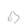 Lucide BUDDY - Lampe de chevet / Applique mural - LED - 1x4W 4000K - Blanc