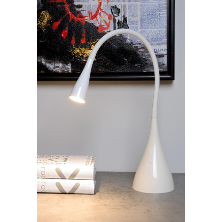 Lucide ZOZY - Lampe de bureau - LED Dim. - 1x4W 3000K - Blanc