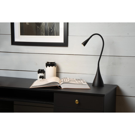 Lucide ZOZY - Lampe de bureau - LED 3 StepDim - 1x4W 3000K - Noir