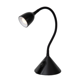 Lucide MILO - Lampe de bureau - Ø 12,8 cm - LED - 1x3,2W 3000K - Noir