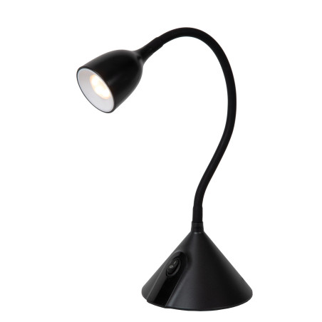 Lucide MILO - Lampe de bureau - Ø 12,8 cm - LED - 1x3,2W 3000K - Noir