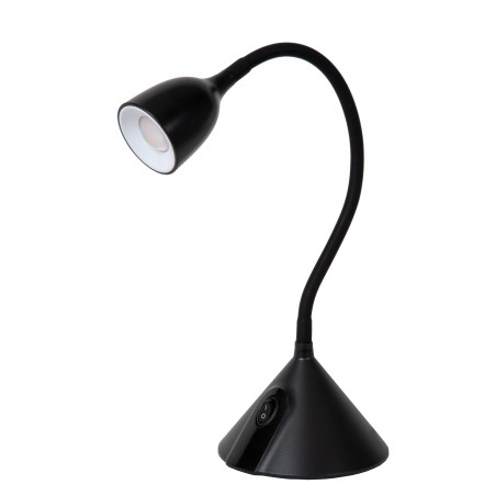 Lucide MILO - Lampe de bureau - Ø 12,8 cm - LED - 1x3,2W 3000K - Noir