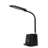 Lucide PENNY - Lampe de bureau - LED Dim. - 1x4,7W 3000K - Avec chargeur sans fil - Noir
