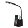 Lucide PENNY - Lampe de bureau - LED Dim. - 1x4,7W 3000K - Avec chargeur sans fil - Noir
