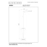 Lucide AARON - Lampadaire / lampe de lecture - LED Dim. - CCT - 1x12W 2700K/4000K - Chrome