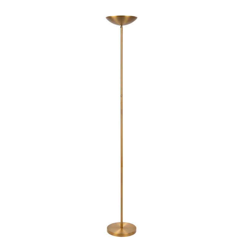 Lucide ZENITH - Lampadaire - Ø 25,4 cm - LED Dim. - 1x20W 3000K - Or Mat / Laiton