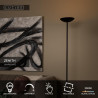 Lucide ZENITH - Lampadaire - LED Dim. - 1x20W 3000K - Noir