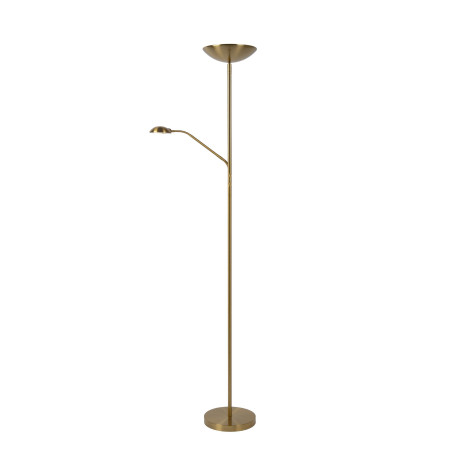 Lucide ZENITH - Lampadaire / lampe de lecture - LED Dim. - 3000K - Or Mat / Laiton