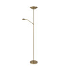 Lucide ZENITH - Lampadaire / lampe de lecture - LED Dim. - 3000K - Or Mat / Laiton