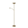 Lucide ZENITH - Lampadaire / lampe de lecture - LED Dim. - 3000K - Or Mat / Laiton