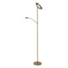 Lucide ZENITH - Lampadaire / lampe de lecture - LED Dim. - 3000K - Or Mat / Laiton