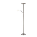 Lucide ZENITH - Lampadaire / lampe de lecture - LED Dim. - 3000K - Chrome Dépoli
