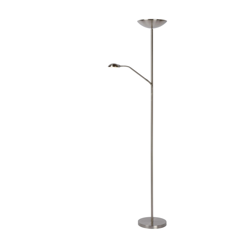 Lucide ZENITH - Lampadaire / lampe de lecture - LED Dim. - 3000K - Chrome Dépoli