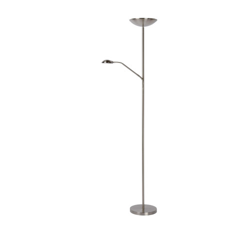 Lucide ZENITH - Lampadaire / lampe de lecture - LED Dim. - 3000K - Chrome Dépoli