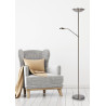 Lucide ZENITH - Lampadaire / lampe de lecture - LED Dim. - 3000K - Chrome Dépoli
