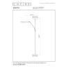 Lucide ZENITH - Lampadaire / lampe de lecture - LED Dim. - 3000K - Noir