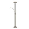 Lucide CHAMPION-LED - Lampadaire / lampe de lecture - Ø 30 cm - LED Dim. - 3000K - Chrome Dépoli