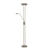 Lucide CHAMPION-LED - Lampadaire / lampe de lecture - Ø 30 cm - LED Dim. - 3000K - Chrome Dépoli