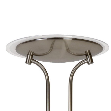 Lucide CHAMPION-LED - Lampadaire / lampe de lecture - Ø 30 cm - LED Dim. - 3000K - Chrome Dépoli