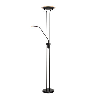 Lucide CHAMPION-LED - Lampadaire / lampe de lecture - Ø 30 cm - LED Dim. - 3000K - Noir