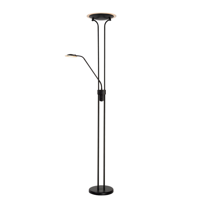 Lucide CHAMPION-LED - Lampadaire / lampe de lecture - Ø 30 cm - LED Dim. - 3000K - Noir