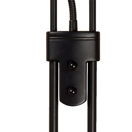 Lucide CHAMPION-LED - Lampadaire / lampe de lecture - Ø 30 cm - LED Dim. - 3000K - Noir