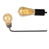 Lucide LESTER - Plafonnier - 6xE27 - Noir - L 75 x P 100 x H 20 cm