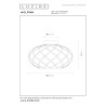 Lucide WOLFRAM - Plafonnier - Ø 30 cm - 1xE27 - Or Mat / Laiton